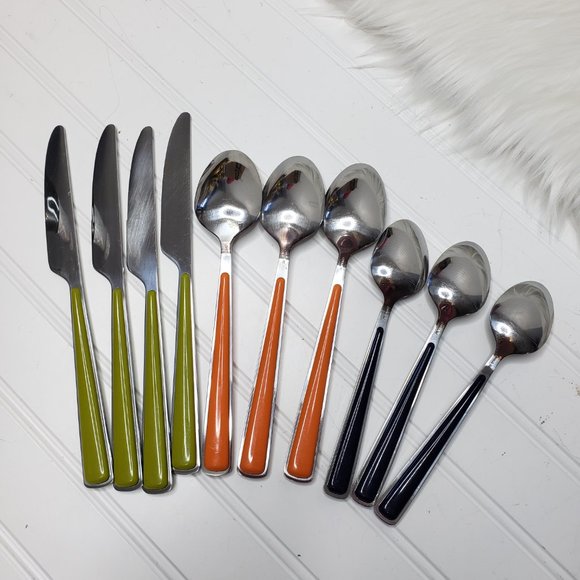 Fiesta 10-Piece Merengue Flatware Silverware Stainless Steel Multicolor - Picture 7 of 11